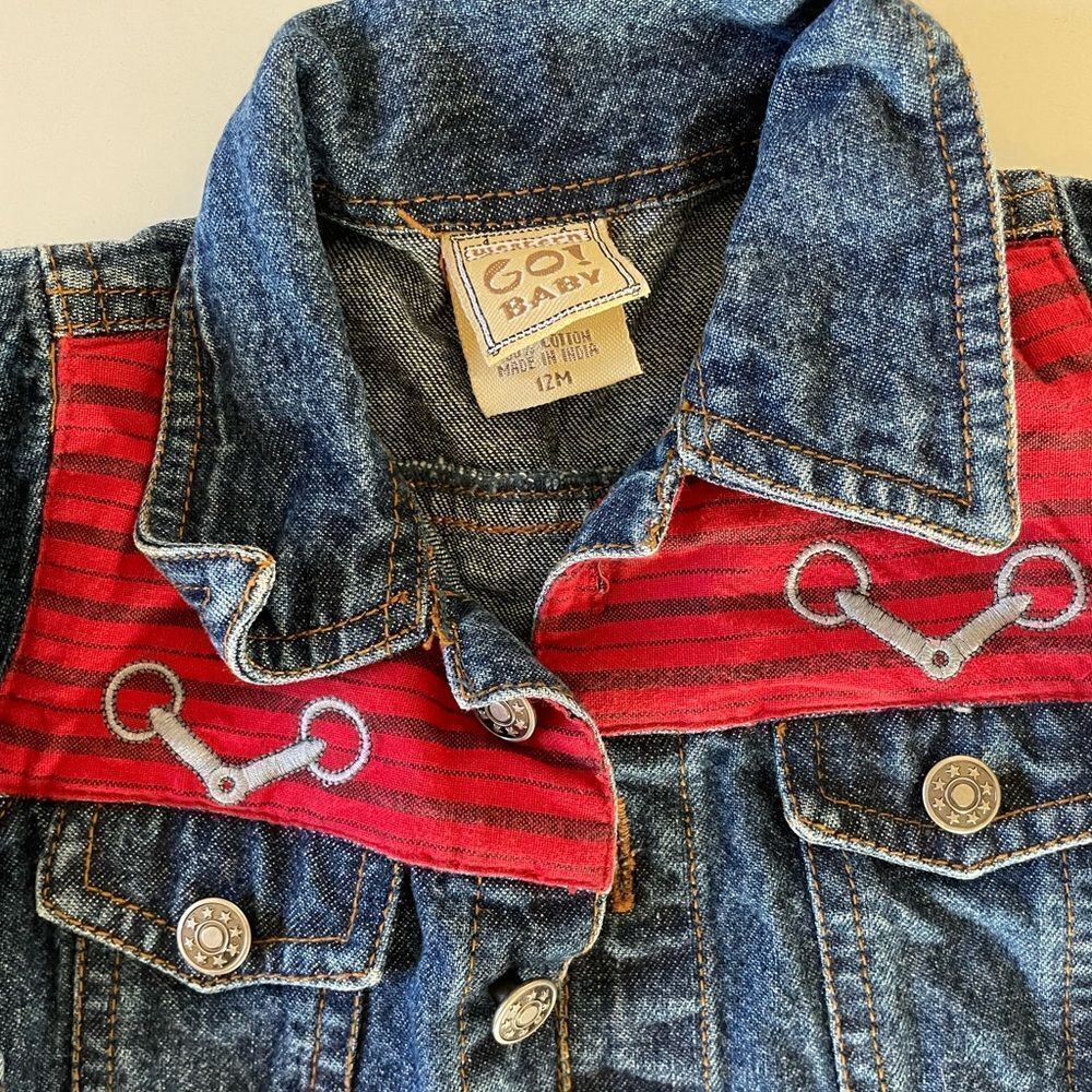 Kids Denim Jackets Size 12 Months EUC - Picture 6 of 8
